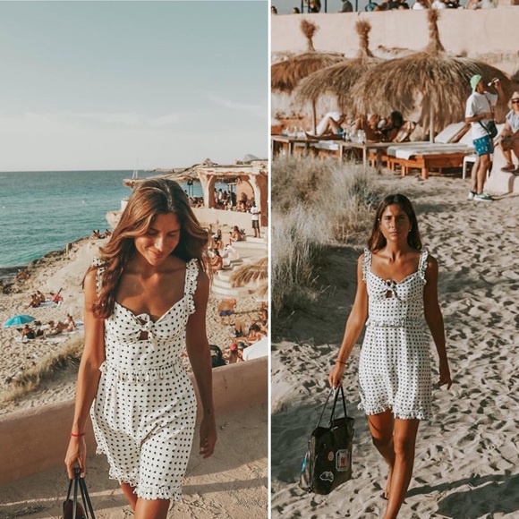 For Love & Lemons Sweetheart Mini Dress Creme - Picture 3 of 16